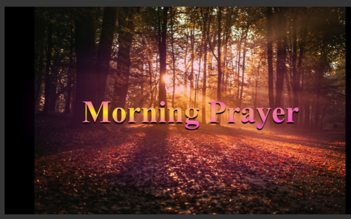 Morning Prayer       Week of November 22