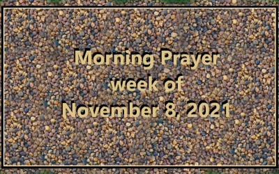 Morning Prayer       Week of November 8